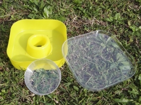 SQUARE FEEDER IN PLASTIC 1 LITER - ESSEA-ZEUS